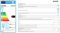 Sporák Gorenje K 5352 WF informační list